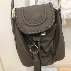See by Chloé taupe crossbody with fringe